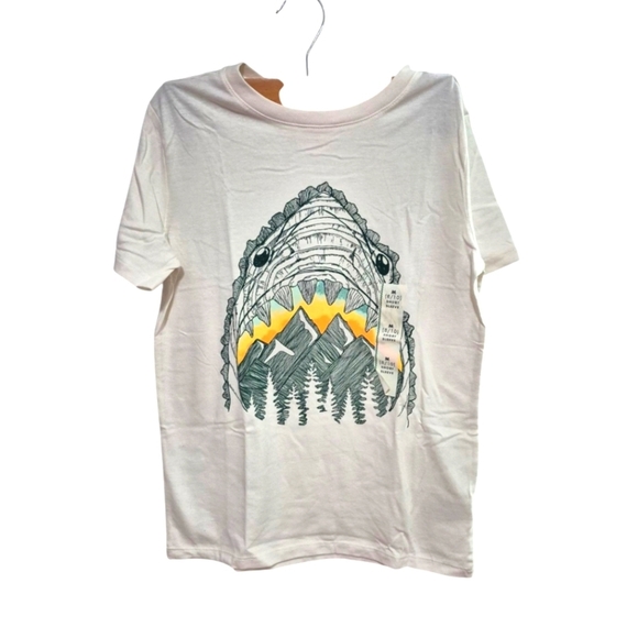 Cat & Jack Boy's Shark Sketch Tee Size M(8-10) - Picture 5 of 9